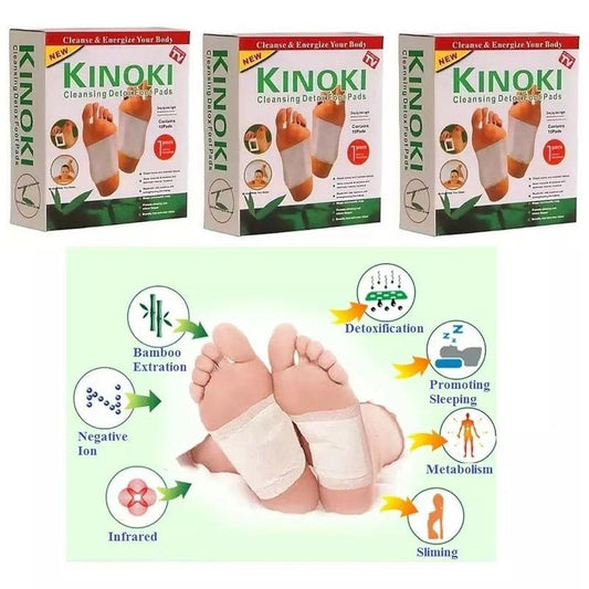 🔥Parches para pie Kinoki (3 CAJAS)