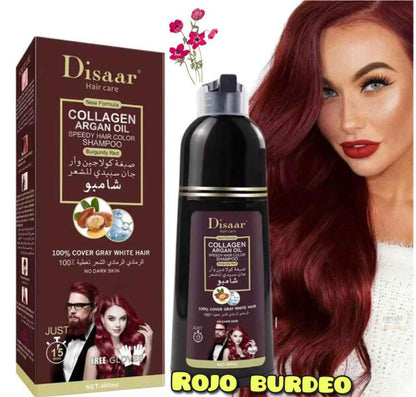 SHAMPOO COLORANTE CON TINTE CUBRE CANAS